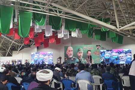 حضور مسئول و اعضای بسیج اساتید استان اصفهان در مراسم اولین سالگرد سردار شهید سید محمد حجازی