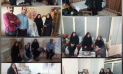 همراهی بسیج اساتید آموزشکده سمیه در دیدار با خانواده چهار شهید در هفته دفاع مقدس