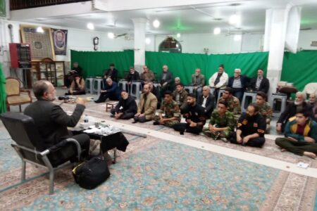 برنامه جهاد تبیین با موضوع « جنگ شناختی» در مسجد سیدالشهدا کاشان