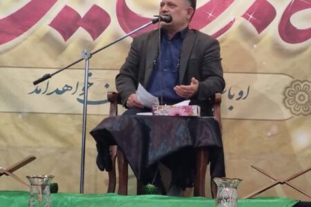 سخنرانی استاد بسیجی مدرس آموزش خانواده در جلسات آموزشی مسجد ۵ تن کاشان